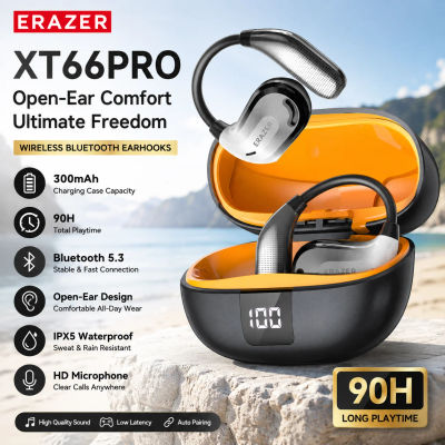 Auriculares Bluetooth ERAZER XT66PRO, Auriculares ASMR, Auriculares con Traductor IA por Aplicación, Auriculares Inalámbricos, 13 Horas de Duración, Pantalla