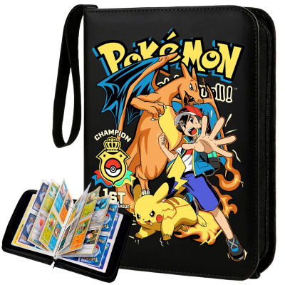 ⭐️ Álbum con Cierre para 400 Cartas de Pokémon, Carpeta, Funda Protectora para Cartas, Colección de Juegos, Charizard