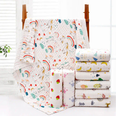 Toallita infantil de gasa de 4 capas, Toalla de baño para bebé, albornoz para recién nacido, manta envolvente de algodón para niño y niña, manta para niños