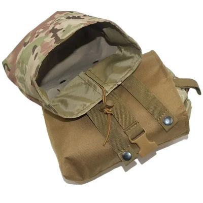 1 unidad de bolsa táctica Molle plegable para descarga de cargadores, para caza, airsoft, municiones, herramientas EDC, bolsa de recuperación utilitaria plegable para cargadores