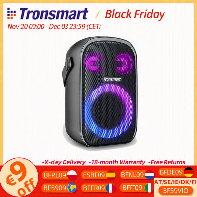 Altavoz Tronsmart Halo 100 Altavoz de fiesta portátil Bluetooth con sistema de sonido de 3 vías, modos de audio duales, control de aplicaciones, para exteriores
