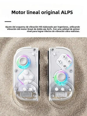 Control Inalámbrico Bluetooth J20 para Nintendo Switch/2, Gamepad Izquierdo y Derecho, Joy-con para Wii, con Botón Trasero Sensorial para PC e iOS