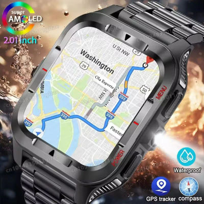 Reloj Inteligente Deportivo Militar Resistente para Exteriores, Monitoreo de Salud, Asistente de Voz, Llamadas Bluetooth, Linterna LED, NUEVO Smartwatch MA27