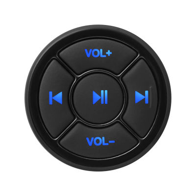 Botón de Control remoto inalámbrico para volante de coche, compatible con Bluetooth, Universal, para Android IOS, botón de volumen multimedia para coche, 5 teclas