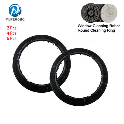 Purerobo W-R3S W-R1 Robot de limpieza de ventanas pieza de repuesto Original soporte de fregona anillo redondo de repuesto para paquete de fregona de tipo redondo Glassbot