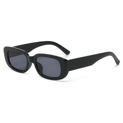 Nuevas gafas de sol rectangulares pequeñas de moda para mujeres y hombres, gafas de sol Retro Vintage UV400 para viajes de playa de verano