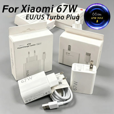 Cargador Turbo de 67W para Xiaomi, UE y EE. UU., con cable USB tipo C de 1M y 6A para Poco X5 X4 F5 Pro Mi 13 12 11 Lite Redmi Mix Fold 3 2