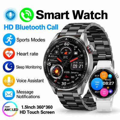 Reloj inteligente LAXASFIT con pantalla HD de 1,46", control por gestos, función SOS, llamadas Bluetooth, monitor de frecuencia cardíaca, rastreador de actividad física, ideal como regalo deportivo