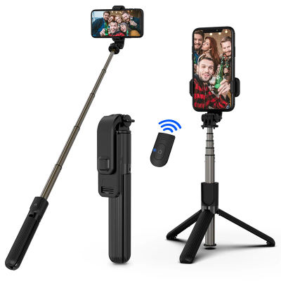 H1 inalámbrico Bluetooth Selfie Stick trípode monopié soporte para teléfono para viajes al aire libre 3 en 1