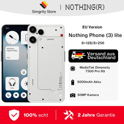 Nothing Phone (3a) lite MediaTek Dimensity 7300 Pro 5G AMOLED de 6.77 pulgadas 120Hz 5000mAh Cámara de 50MP