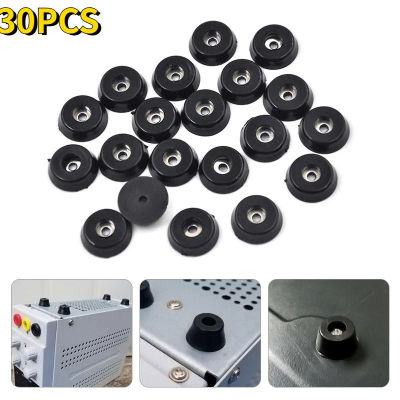 Almohadilla cónica de goma para altavoz, soporte de acero inoxidable, amortiguador, antideslizante, para muebles, sillas y mesas, 30 piezas