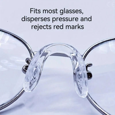 Almohadillas para la nariz para gafas de silicona ultrasuave, accesorios para montura de gafas de ajuste cómodo, almohadillas antideslizantes para la nariz para deportes y uso diario, 1/2/4 unidades