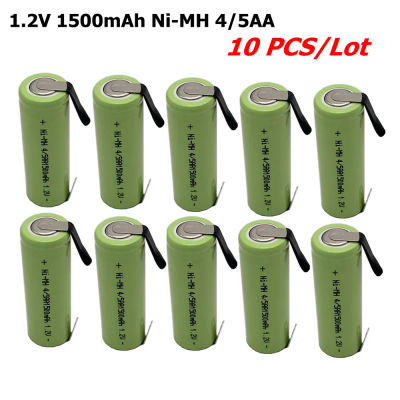 10 Uds 1500mAh Ni-MH 4/5AA batería para cepillo de dientes eléctrico Braun Oral B 1,2 V 43mm x 14mm baterías Philips instrumento de limpieza