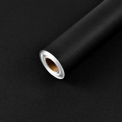 Papel tapiz mate impermeable de 50cm de ancho, pegatinas autoadhesivas de vinilo negro para muebles de pared, papel de Contacto para sala de estar, decoración del hogar