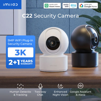 IMILAB C22 WiFi Baby Monitor Cámara interior - Detección AI Visión nocturna Audio bidireccional 360 ° PTZ para seguridad infantil