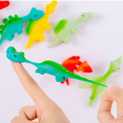 5-20 Piezas de Catapultas de Dedo Coloridas con Forma de Dinosaurio, Juegos para Fiestas de Cumpleaños, Regalos para Baby Shower, Navidad, Carnaval