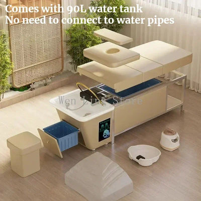 XinSheng-cama de champú, mesa de masaje tailandesa, camas de SPA, peluquería, tienda de masaje, muebles, ciclo de agua, champú, lavabo de fumigación