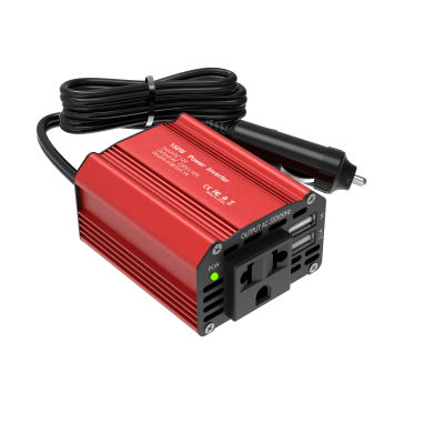 Potencia máxima 300W, potencia máxima nominal 150W, inversor de coche, CC 12V a CA 220V, cargador de coche de carga rápida