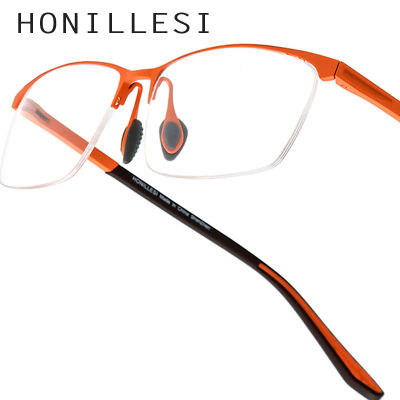 FONEX HONILLESI montura de gafas de titanio para hombre, gafas ultraligeras semisin montura de diseñador de marca, gafas deportivas de alta gama 7301