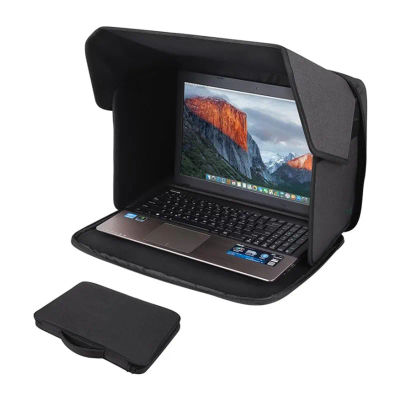 Parasol portátil para ordenador portátil, parasol plegable de 12-16 pulgadas, visera antideslumbrante para Monitor, parasol para trabajo al aire libre para Macbook