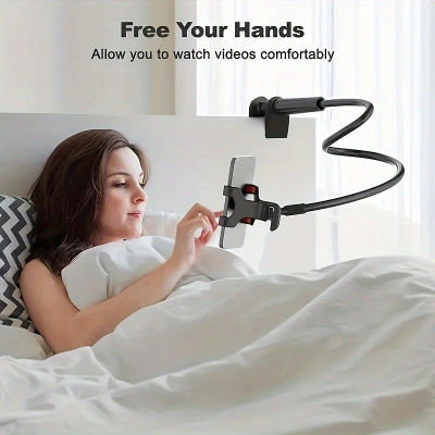 Soporte Universal para cabecera de cama, soporte telescópico en espiral, soporte multifuncional para teléfono 360 ° rotación