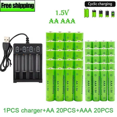 Batería recargable Original 1,5 V AA9800mAh + AAA8800mAh + cargador para ordenador reloj Radio videojuego cámara Digital AA AAAbattery