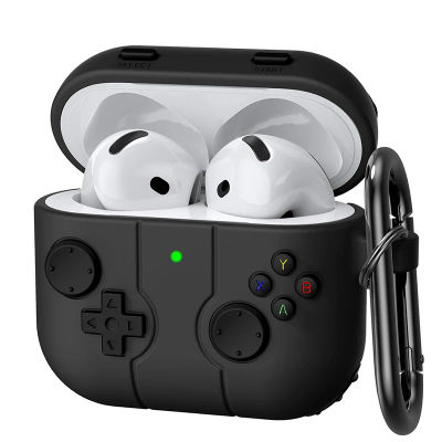 Funda de auriculares para Airpods 4 2024, funda de silicona a prueba de golpes con dibujos animados 3D para Gamepad, Airpods 1, 2, 3, 2021, Airpods Pro 2