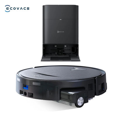 Aspiradora Robot ECOVACS T80S Omni con Función de Mopa, 24800Pa, Rodillo OZMO 2.0, Autovaciado, Lavado Automático de Mopa, IA