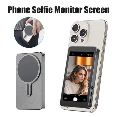 Pantalla de Monitor de Selfie magnético inalámbrico para teléfono inteligente Vlog transmisión en vivo grabación de vídeo teléfono cámara trasera Selfie nuevo