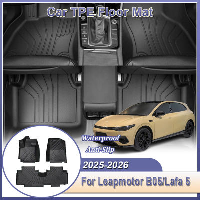 Alfombrillas de TPE para Auto Leapmotor B05 Lafa 5 2025 2026 LHD, Alfombras Antipolvo, Inodoras, Accesorios Interiores para Auto