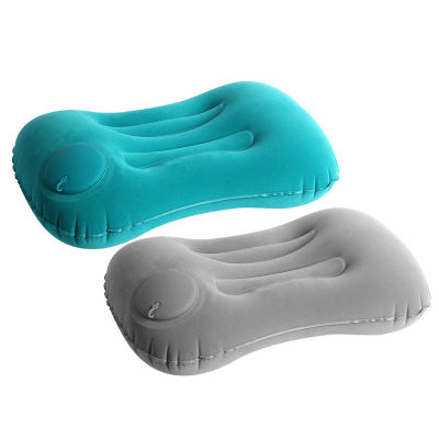 Almohada Inflable para Camping, Portátil, Ultraligera, para Viajes, Senderismo, Almohada de Aire para Dormir, Soporte para Cuello y Espalda, para Camping y Viajes
