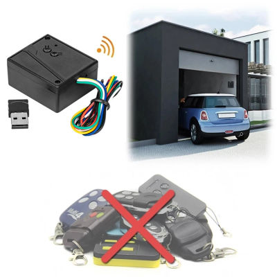 Transmisor y receptor inalámbrico Universal para coche, Control remoto, receptor de apertura de puerta de garaje, conexión Bluetooth 2,4G, Sensor USB