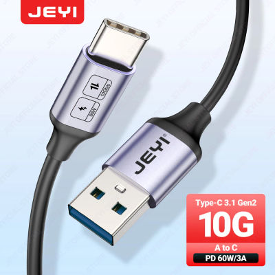 JEYI Cable USB A a tipo C 60W carga rápida Cable de datos de 10Gbps cargador USB para Samsung Xiaomi HTC Redmi Huawei USB-C de teléfono móvil