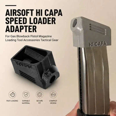 Adaptador de carga rápida Airsoft Hi Capa para pistola de gas Blowback, herramienta de carga de cargadores, accesorios, equipo táctico