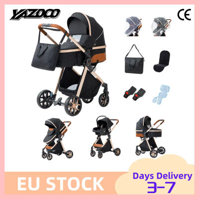 Sistema de viaje para cochecito de bebé 3 en 1 con asiento de seguridad para bebés, malla transpirable para el verano, estructura ligera y duradera de aluminio de grado aeroespacial, diseño compacto