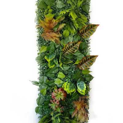 Panel de pared de planta subtropical Artificial de 40x120CM, Panel de pared de fondo, planta verde, valla de césped, decoración de fondo de boda