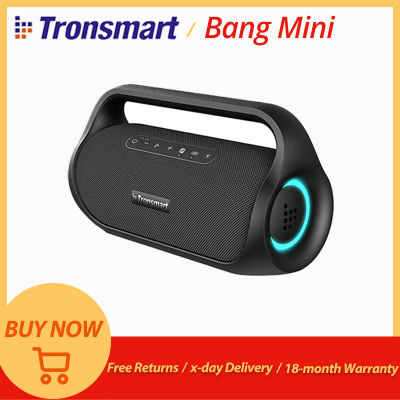 Altavoz Tronsmart Bang Mini de 50W, Altavoz Bluetooth para Fiestas con Sonido Estéreo, Conexión NFC y Banco de Energía Integrado