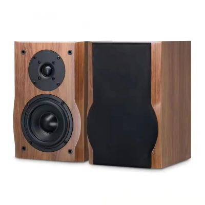 Altavoces de estantería pasivos con sonido envolvente 3D, Dolby Digital, sonido envolvente virtual, subwoofer con cable, audio HIFI, altavoz de madera