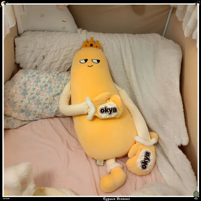 Okya Mango King - Almohada de Peluche Suave para Abrazar y Dormir, Muñeco de Peluche Relajante, Almohada Decorativa Suave, Juguete de Confort, Regalo