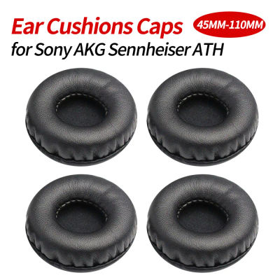 Almohadillas redondas suaves para auriculares, reemplazo de espuma de 45mm-110mm para Sony AKG Sennheiser ATH Philips, accesorios, 1 par