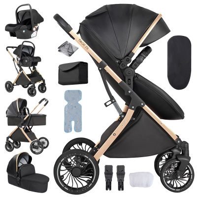 Coches para bebés. Cochecito de Bebé 3 en 1, Cochecito de Lujo Ligero para Viajes, Cochecito de Bebé 3 en 1