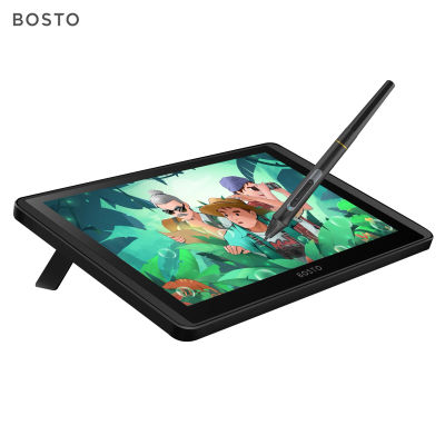 BOSTO-tableta gráfica 12HD-A H-IPS, Monitor LCD de 11,6 pulgadas, tamaño 1366x768, 8192, nivel de presión, compatible con Windows y MacOS