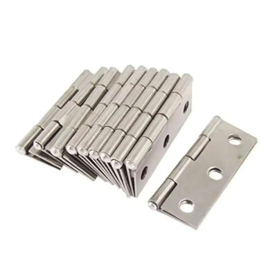 Bisagra plegable a tope, bisagras de acero inoxidable, puertas de armario de mesa, ventanas, caja de madera, bisagra plana para accesorios de muebles de cocina, 2 uds.