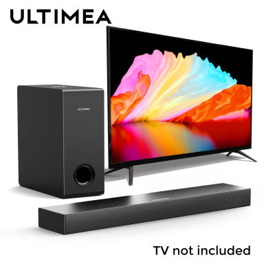 Barra de Sonido ULTIMEA Nova S40 de 160W y 2.1 Canales para TV con Subwoofer con Cable, BassMX, HDMI ARC, Sistema de Sonido de Cine en Casa, Altavoces Bluetooth