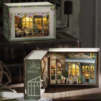 Mini casa de muñecas DIY, casa pequeña, rompecabezas 3D, modelo de construcción, juguetes, decoración del hogar y dormitorio con muebles, luces LED, regalos