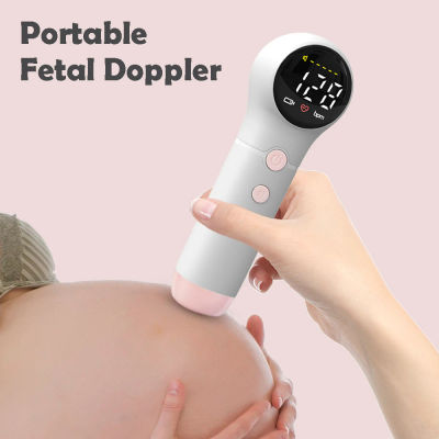 Monitor electrónico portátil de ultrasonido Doppler para embarazo Fetal para mujeres embarazadas, estetoscopio de ultrasonido con movimiento Fetal para bebés