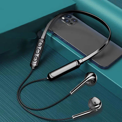 Auriculares inalámbricos con Bluetooth 9D para colgar en el cuello, estéreo, reducción de ruido, Universal 5,0, intrauditivos, deportivos, micrófono para teléfono inteligente