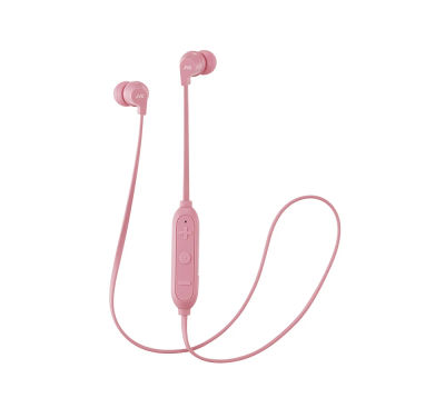 JVC HA-FX21BT-PE Auriculares Bluetooth Banda para Cuello Binaural Inalámbrico con Micrófono y Control Remoto Rosa