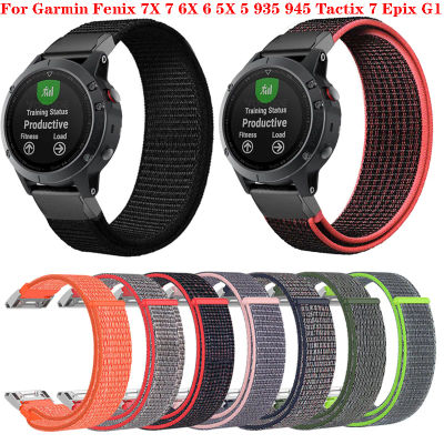 Correa de nailon de liberación rápida para reloj inteligente accesorio para Garmin Fenix 6X 6 Pro