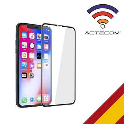 ACTECOM Protector Pantalla iPhone X/XS Completa 3D 5D Cristal Templado para iPhone X/XS Varios